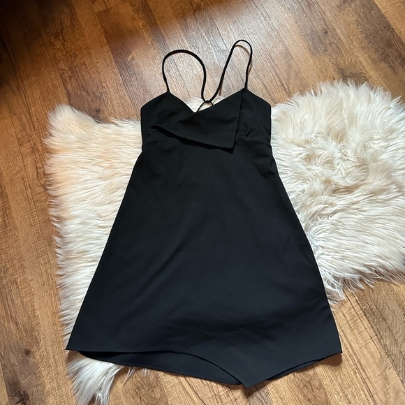 ZARA Black Strappy Mini Dress - Picture 4 of 6